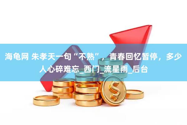 海龟网 朱孝天一句“不熟”，青春回忆暂停，多少人心碎难忘_西门_流星雨_后台